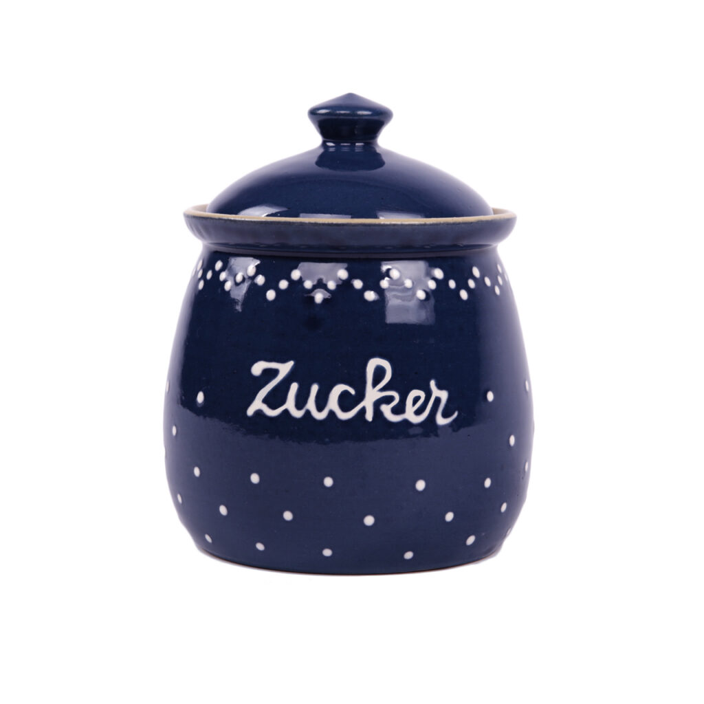 Zucker-/Salz-/Mehldose klein mit Schrift Zucker