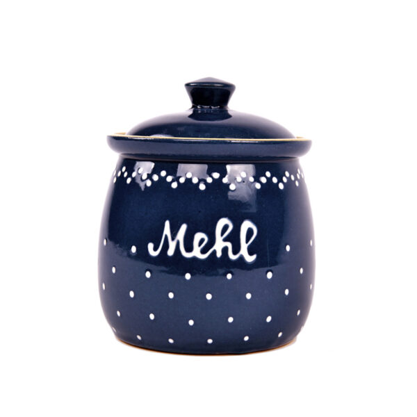 Zucker-/Salz-/Mehldose klein mit Schrift Mehl