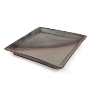 Platte quadratisch, ca. 19,5  x 19,5 cm