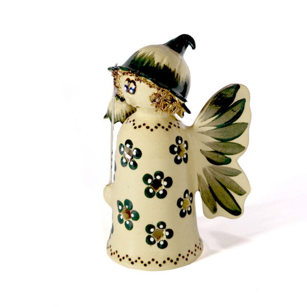 Blumenmädchen gelb mit grüner Blume