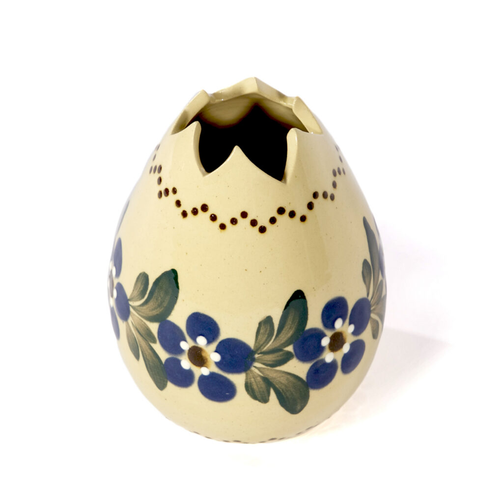 Frühlingsvase 17 mit blauer Blume