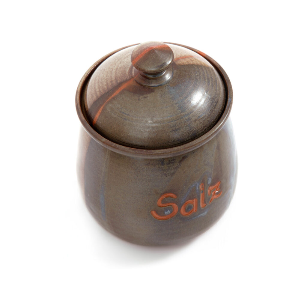 Zucker-/Salz-/Mehldose klein mit Schrift Salz