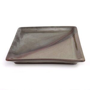 Platte quadratisch, ca. 19,5  x 19,5 cm