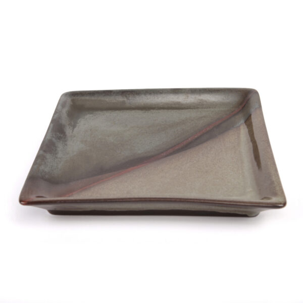 Platte quadratisch, ca. 19,5  x 19,5 cm